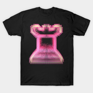 Pointillist Rook: Girl-Friendly Chess Art T-Shirt